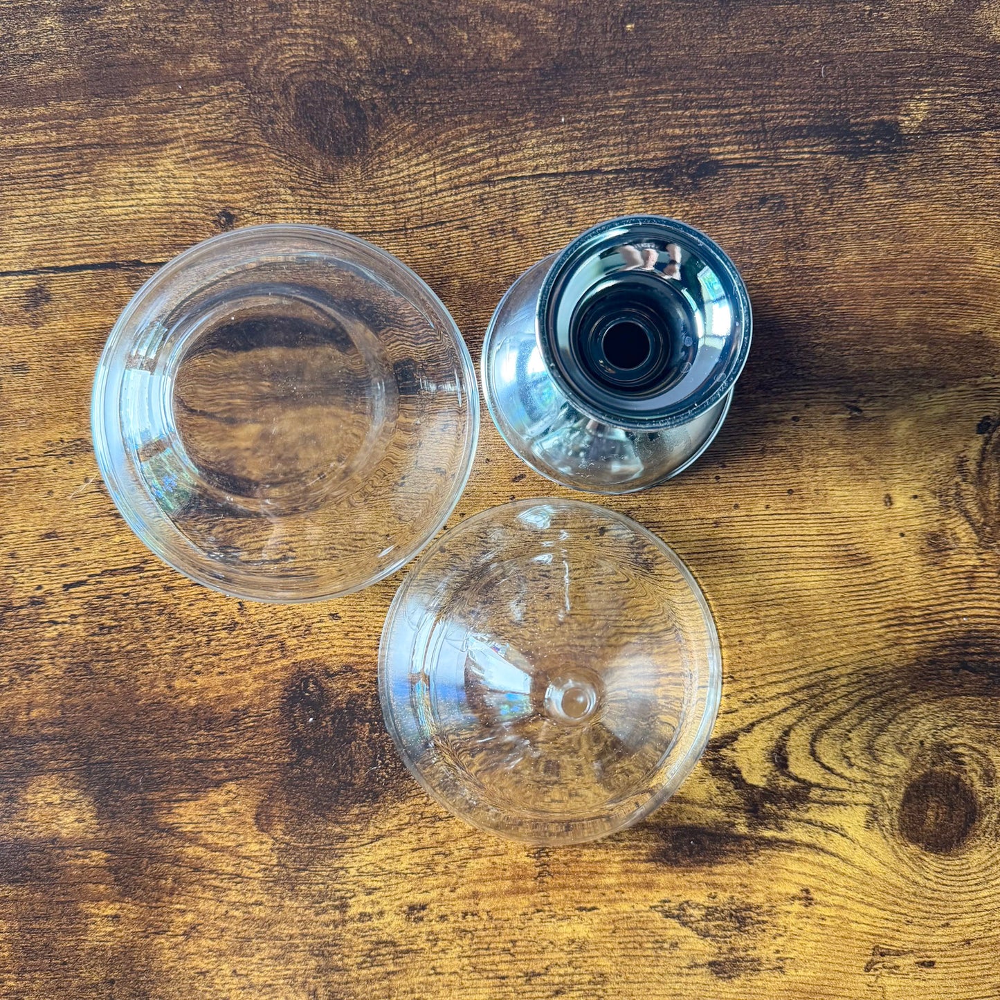 Vintage Shrimp Cocktail Glasses | Chilled Cocktails Dessert Cups | Set of 5