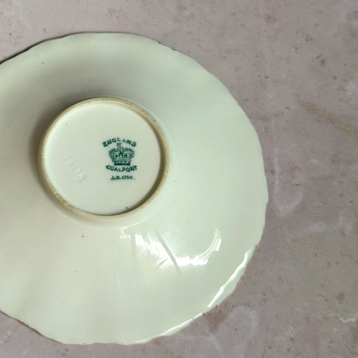 Vintage English Floral Gilt Bonbon Dish | Bone China | Coalport England
