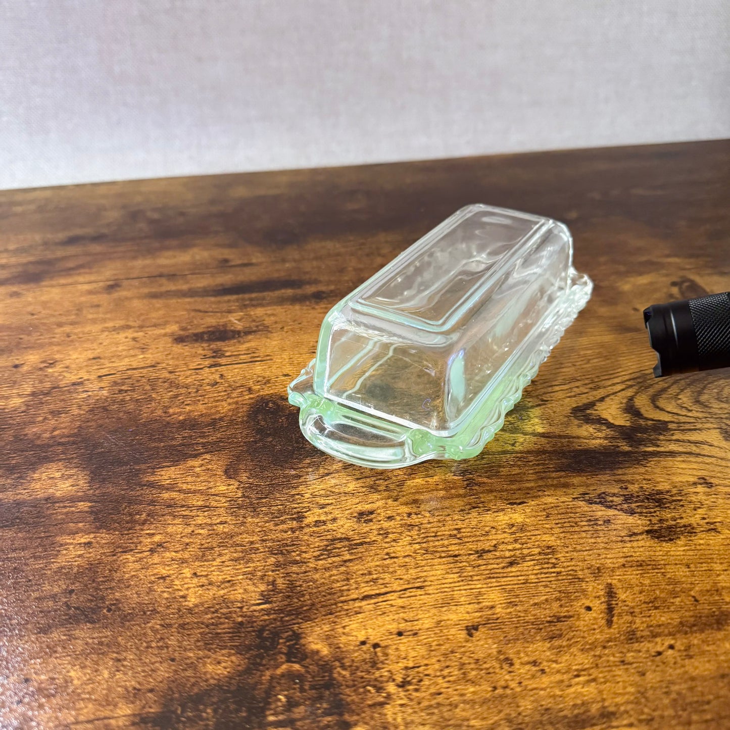 Vintage Butter Dish | Intricate Manganese Base