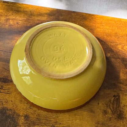 Vintage Ovenware Bowl | Model 96 Glazed Drip | Watt