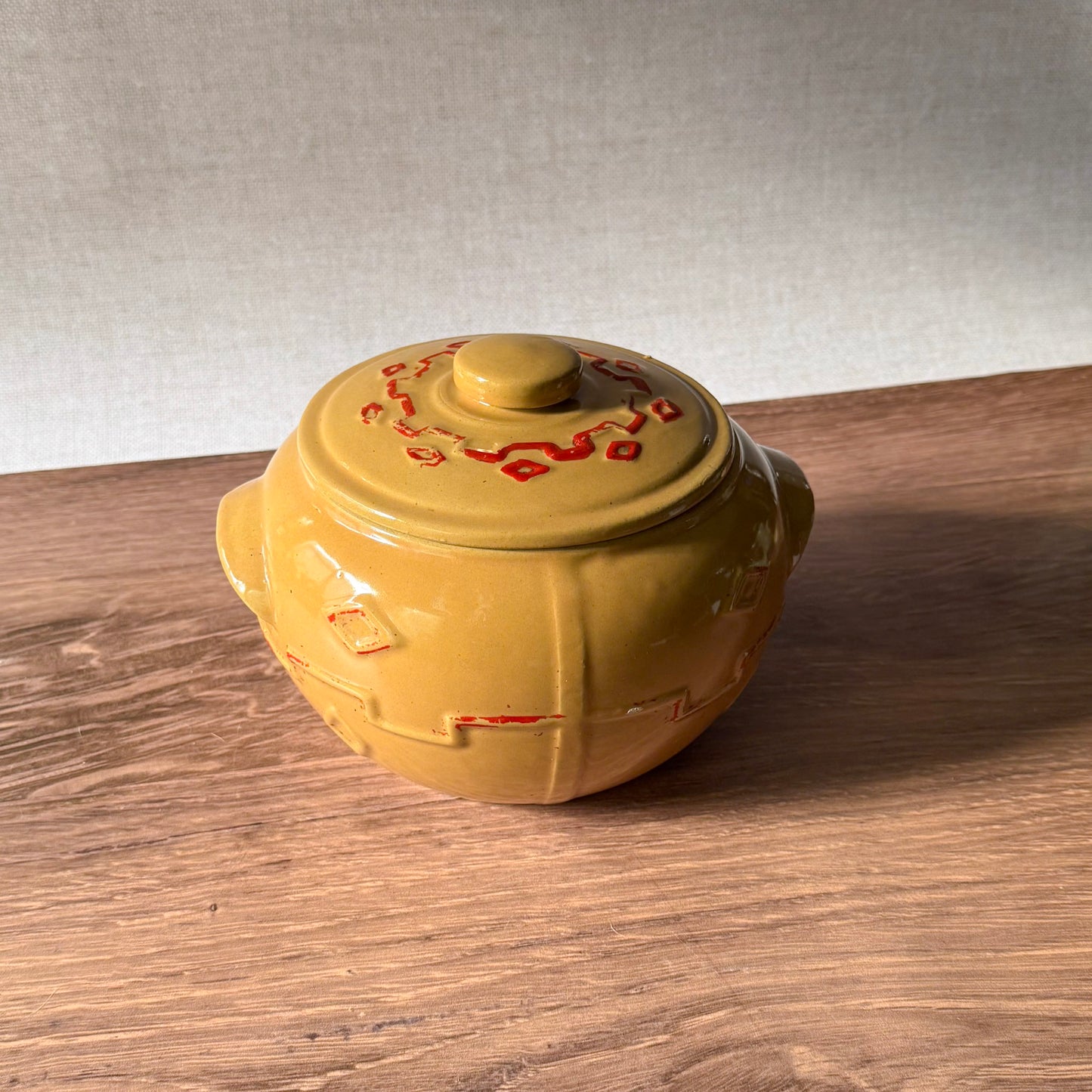 Vintage Bean Pot | Southwestern Stoneware | Monmouth Pottery