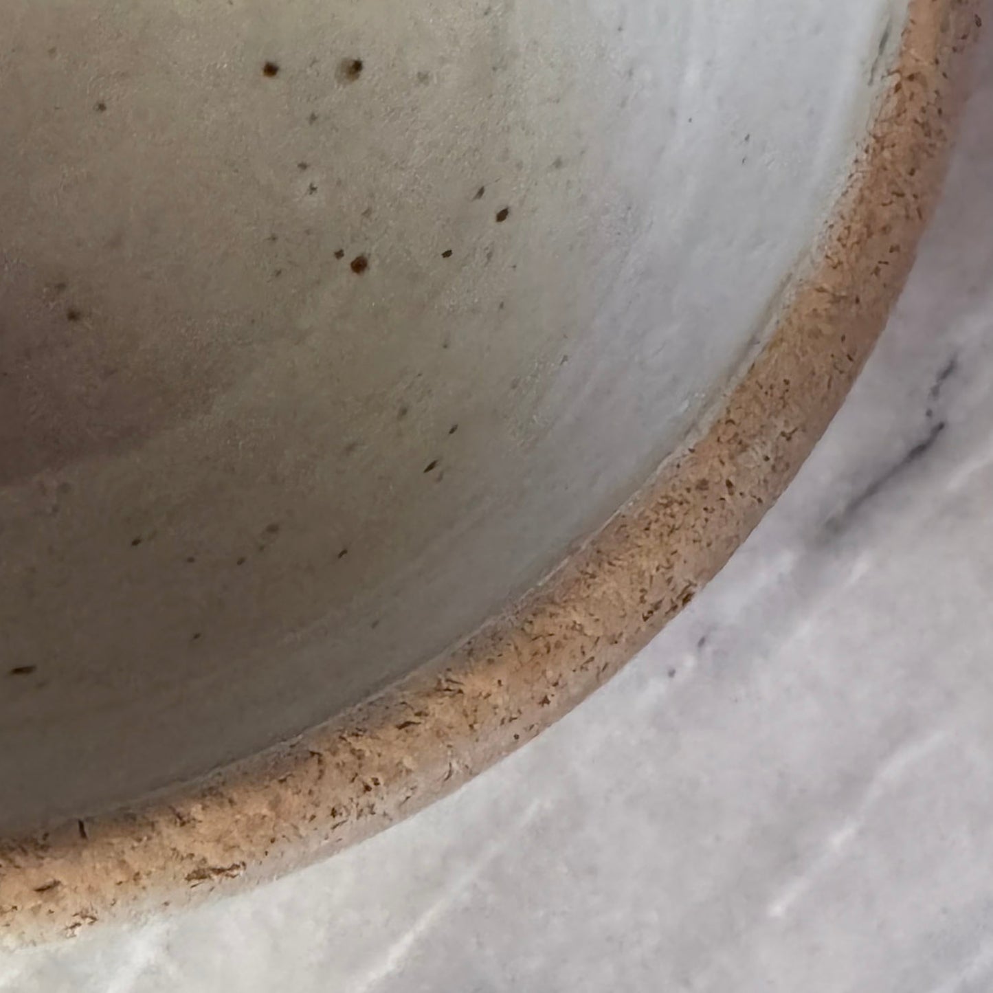 Vintage Gray Earthenware 7 inch Mixing Bowl | Primitive Salt Glazed