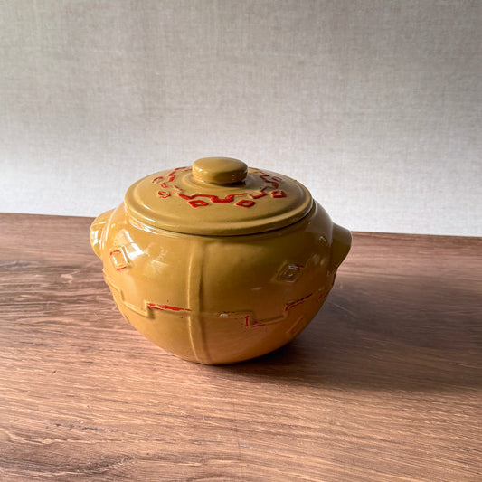 Vintage Bean Pot | Southwestern Stoneware | Monmouth Pottery