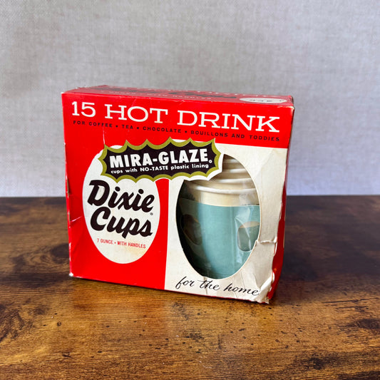 Vintage Dixie Mira-Glaze Hot Drink Cups | Sealed Box of 15