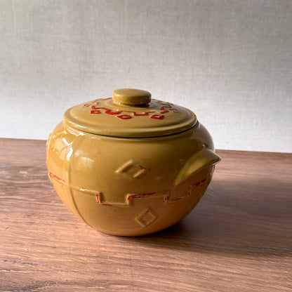 Vintage Bean Pot | Southwestern Stoneware | Monmouth Pottery