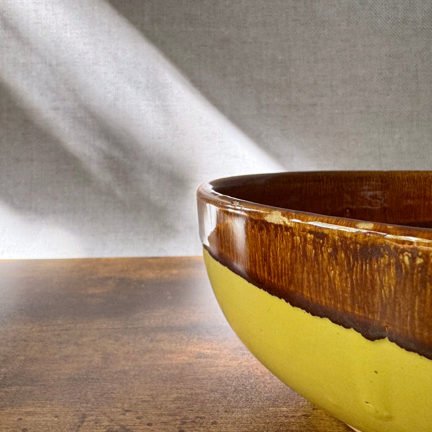 Vintage Ovenware Bowl | Model 96 Glazed Drip | Watt