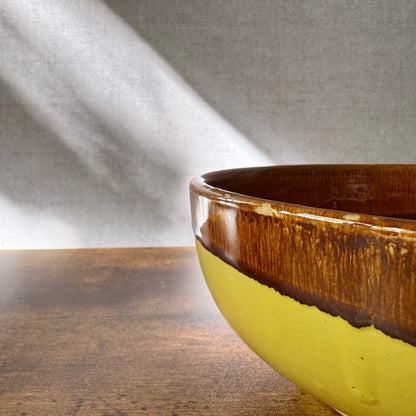 Vintage Ovenware Bowl | Model 96 Glazed Drip | Watt