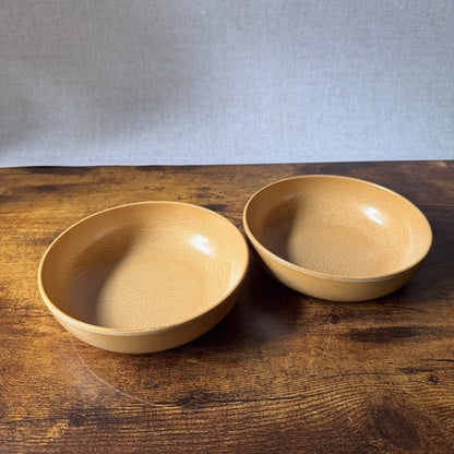 Vintage Ellingers Cereal Bowls Model 60 | Agatized Wood Composite