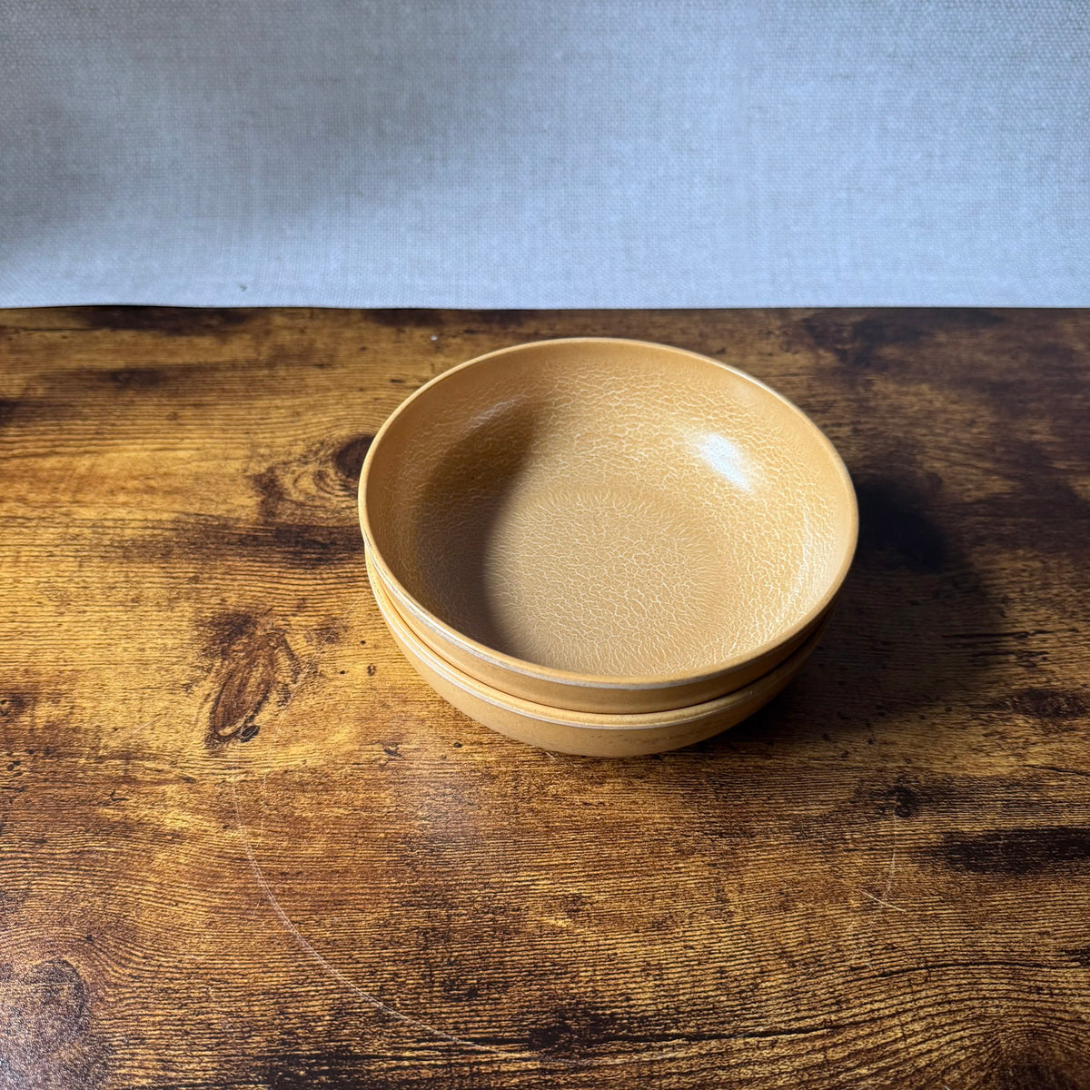 Vintage Ellingers Cereal Bowls Model 60 | Agatized Wood Composite