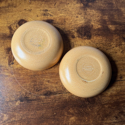 Vintage Ellingers Cereal Bowls Model 60 | Agatized Wood Composite