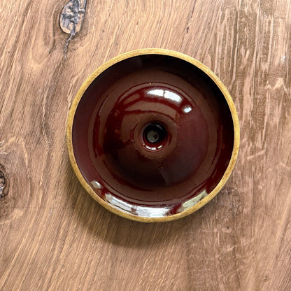 Vintage Stoneware Bean Pot | Brown Glazed Casserole Dish