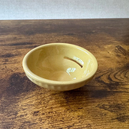 Vintage Egg Separator | Yellow Stoneware | TG Green LTD Church Gresley England