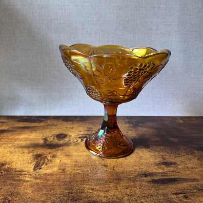 Vintage Indiana Glass Harvest Wedding Bowl #1259 | Marigold Carnival Glass