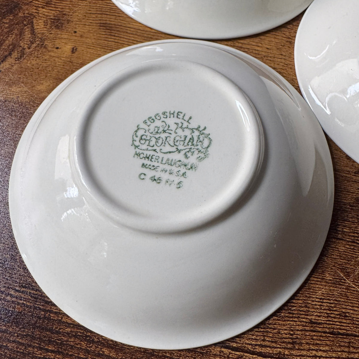 Vintage Homer Laughlin Fruit Bowls Set of 3 | Eggshell Georgian Floral