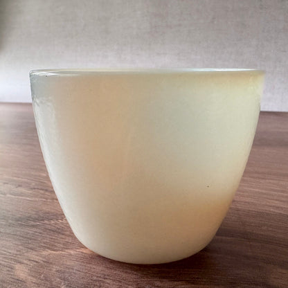 Vintage Apple Jam Jar | Milk Glass| Hazel-Atlas