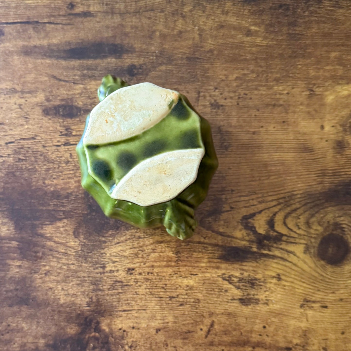 Vintage Green Footed Planter | Art Pottery Cachepot