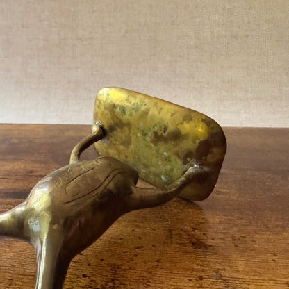 Vintage Brass Soap Holder | Figural Frog