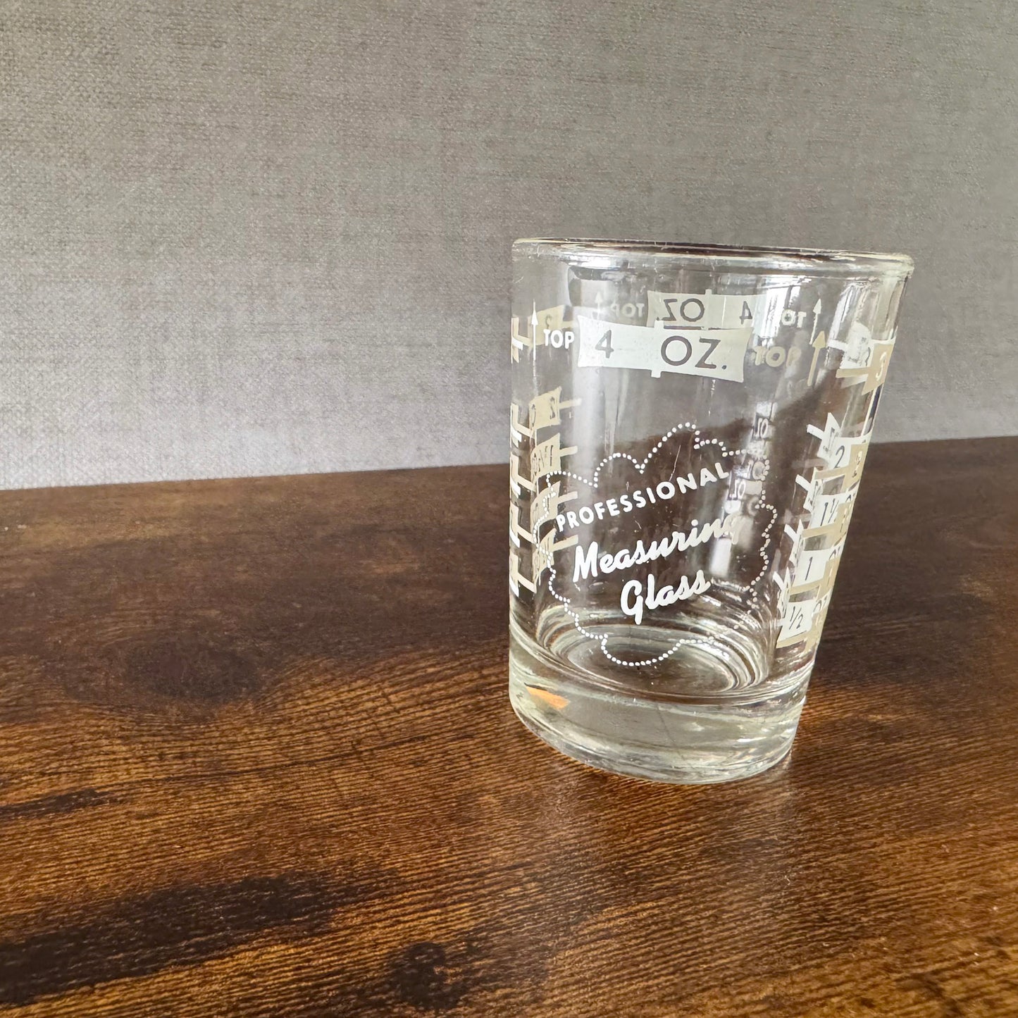 Vintage Libbey Professional Measuring Glass | 4 oz Jigger