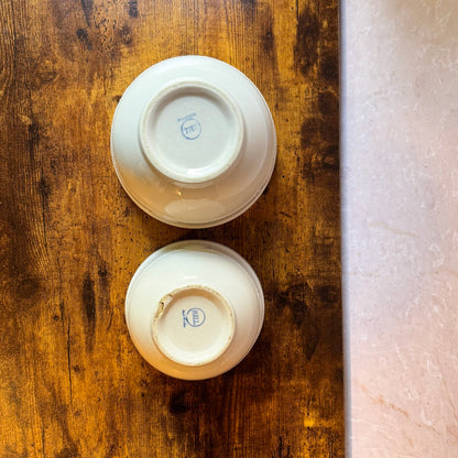 Vintage Hall China Medallion Nesting Bowls | Set of 2