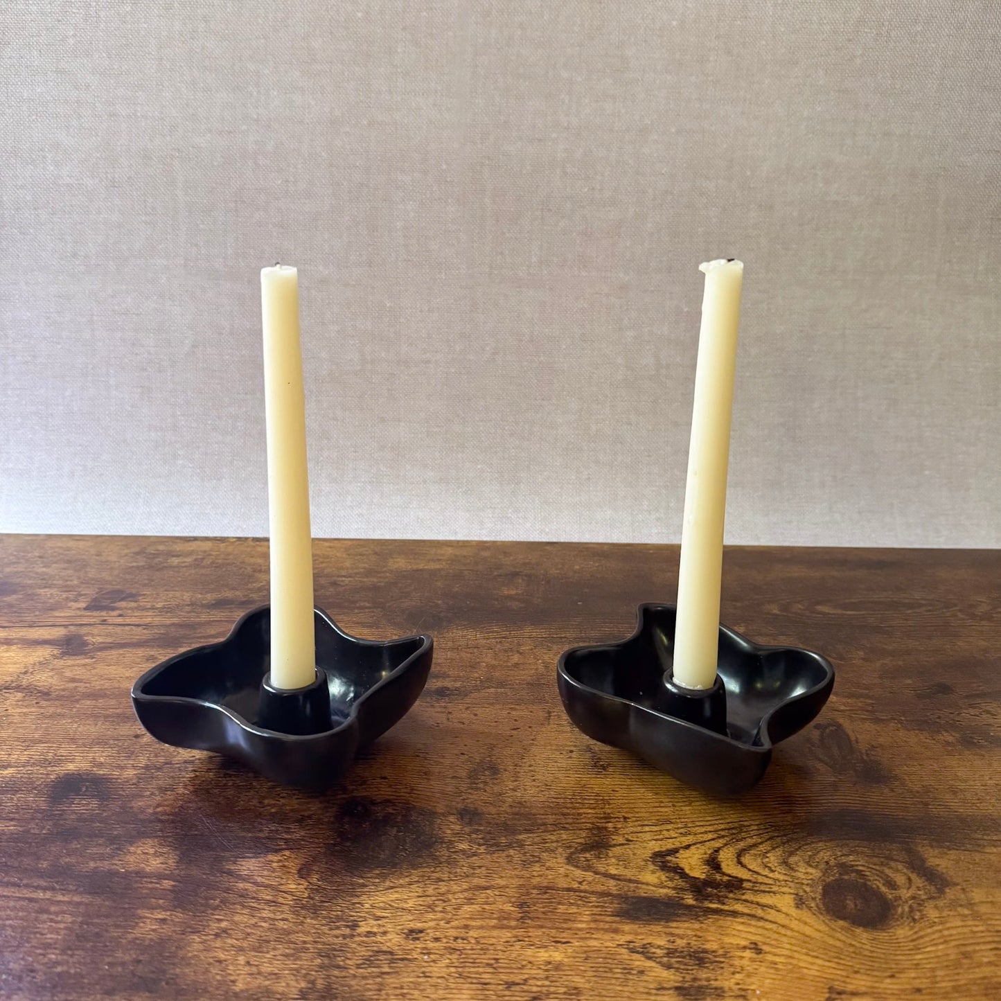 Vintage Candle Holders (Set of 3) | Pottery | Red Wing