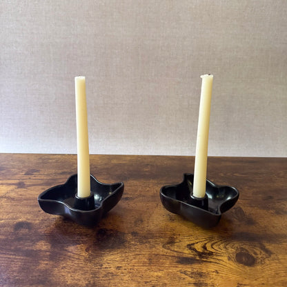 Vintage Candle Holders (Set of 3) | Pottery | Red Wing