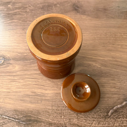 Vintage Brown Canister | Frankoma