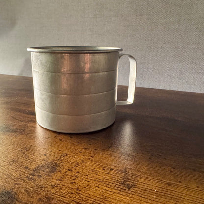 Vintage Aluminum 2-Cup Measuring Cup | Riveted Handle