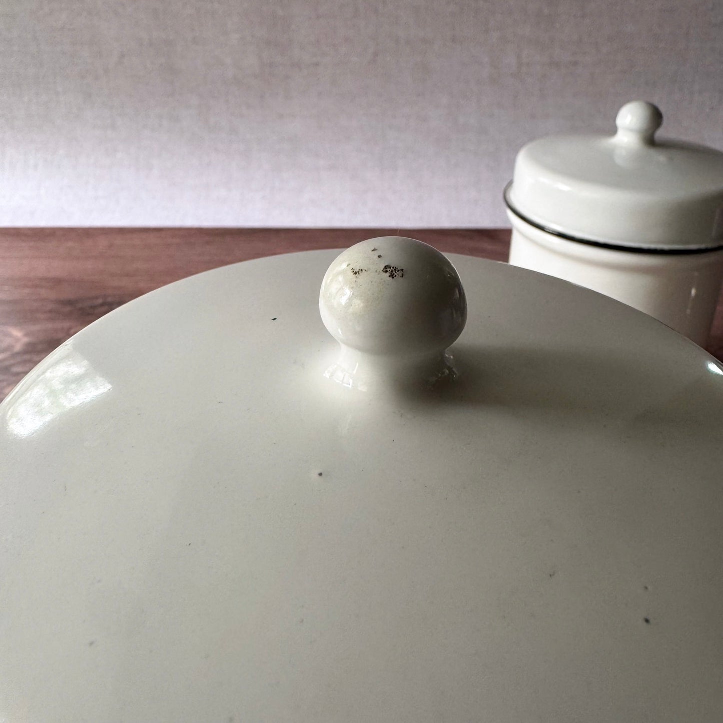 Vintage Enamelware Canister Set | Primitive Apothecary