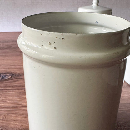 Vintage Enamelware Canister Set | Primitive Apothecary