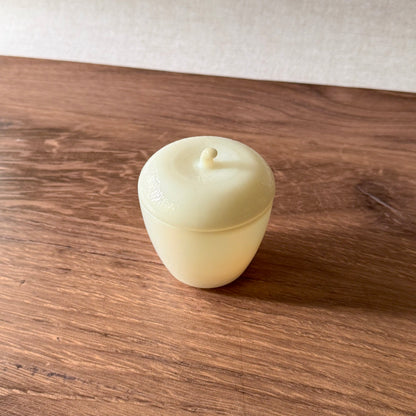 Vintage Apple Jam Jar | Milk Glass| Hazel-Atlas