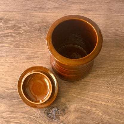 Vintage Brown Canister | Frankoma
