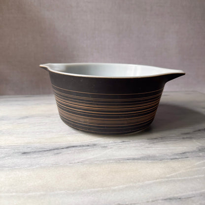 Pyrex Terra Casserole Bowl | Mid-Century Matte Glass | Pyrex