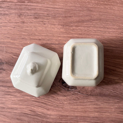 Vintage Francophile Terrine | White Ironstone