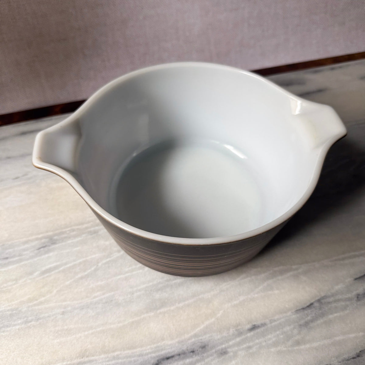 Pyrex Terra Casserole Bowl | Mid-Century Matte Glass | Pyrex