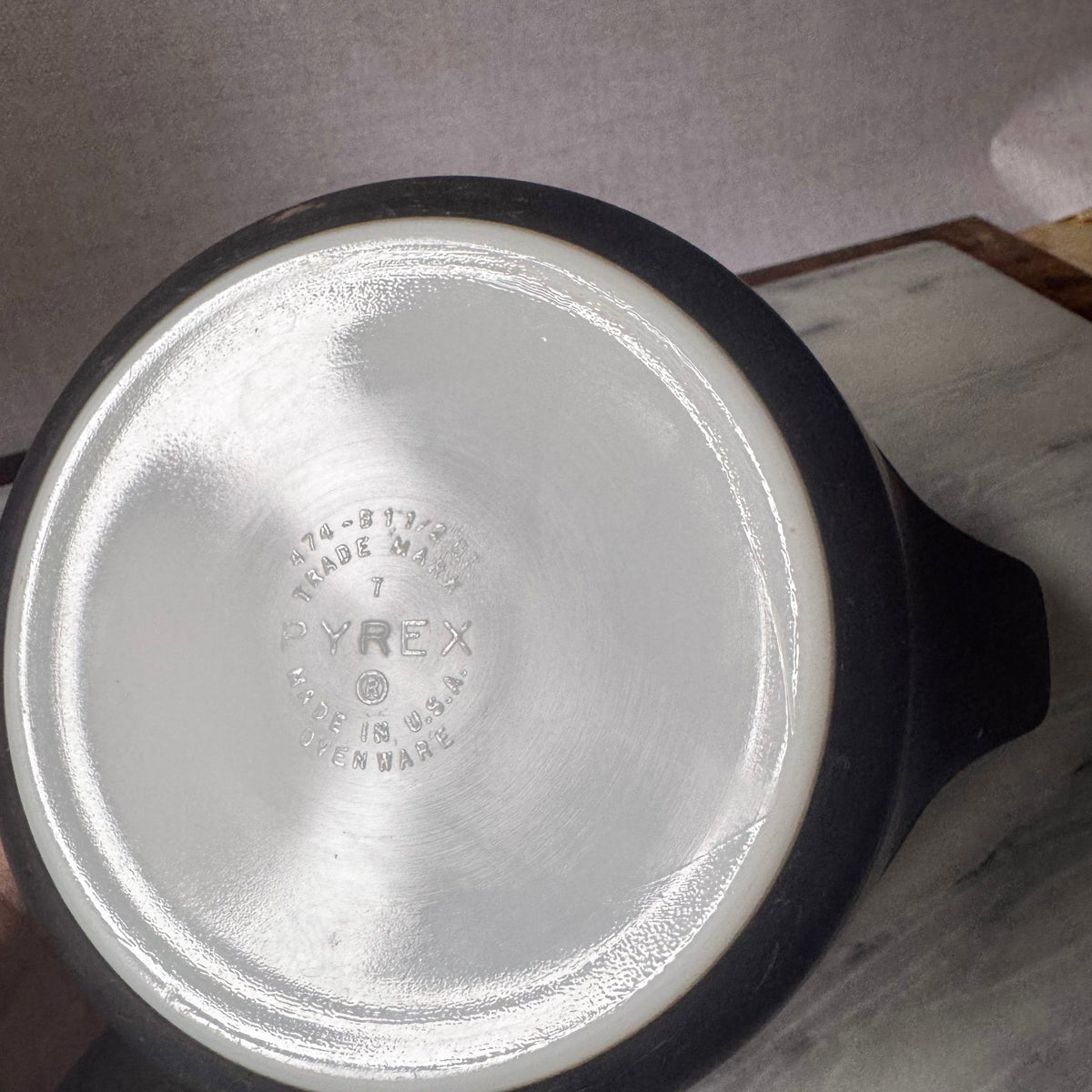 Pyrex Terra Casserole Bowl | Mid-Century Matte Glass | Pyrex