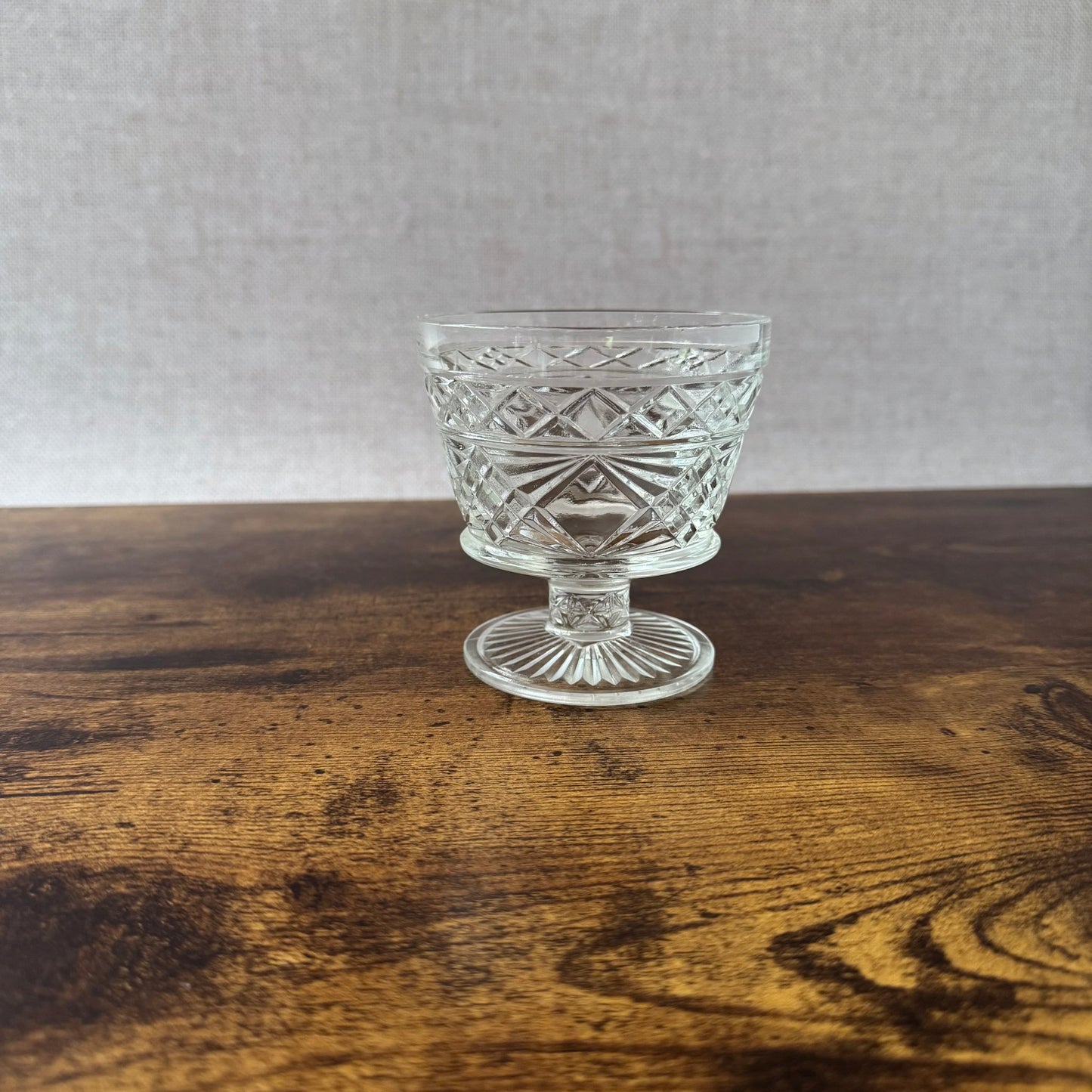 Vintage Sherbet Dishes | Hazel Atlas Big Top Glass | Set of 4