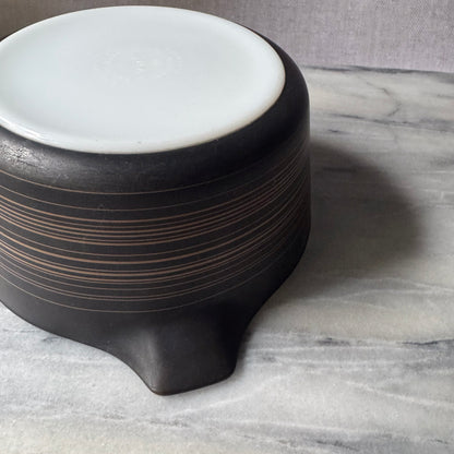 Pyrex Terra Casserole Bowl | Mid-Century Matte Glass | Pyrex