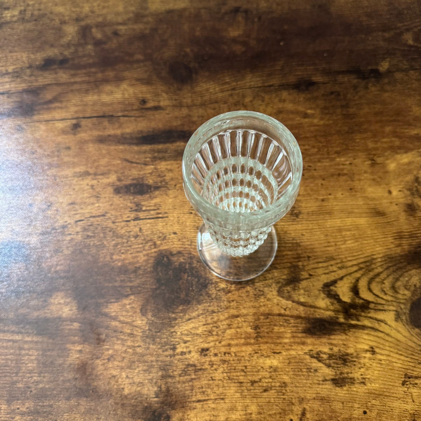 Vintage Parfait Glasses | Jeannette Clear Ribbed Glass | Set of 4