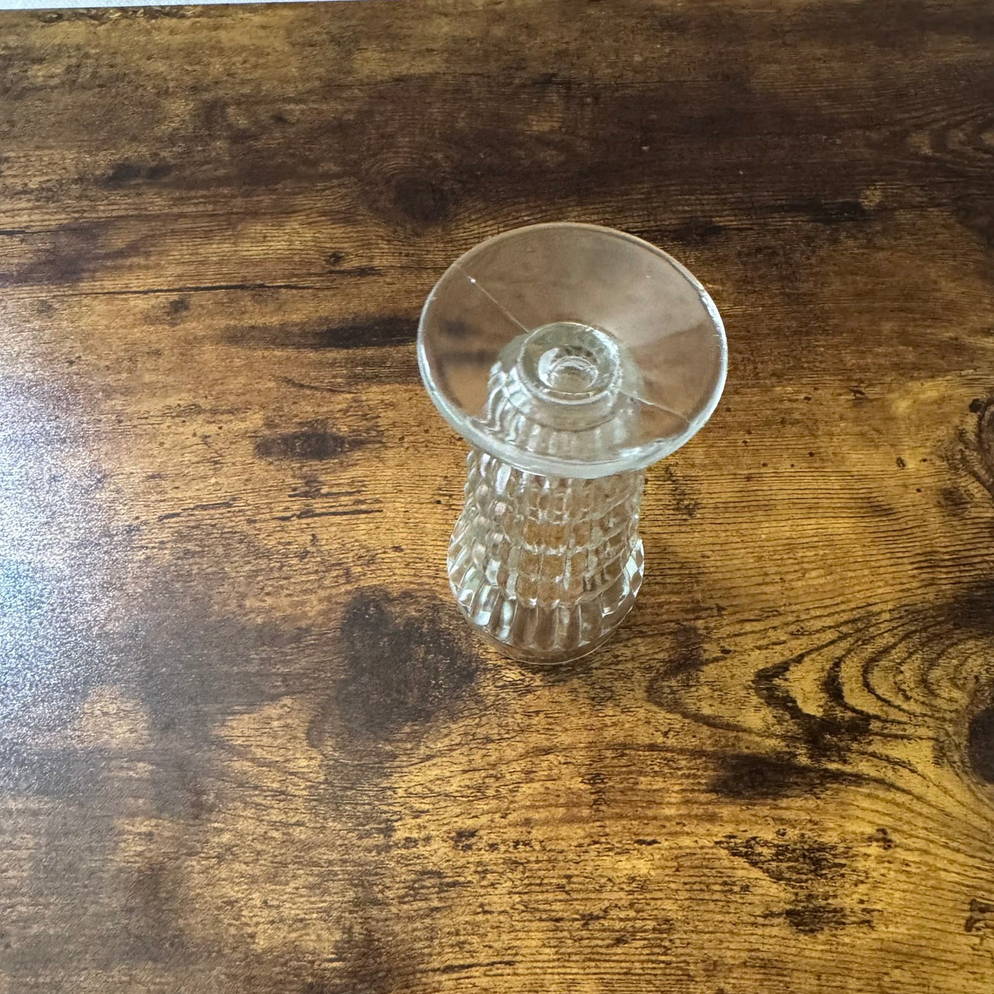 Vintage Parfait Glasses | Jeannette Clear Ribbed Glass | Set of 4