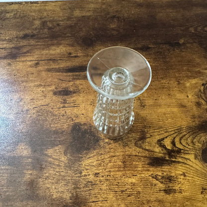 Vintage Parfait Glasses | Jeannette Clear Ribbed Glass | Set of 4