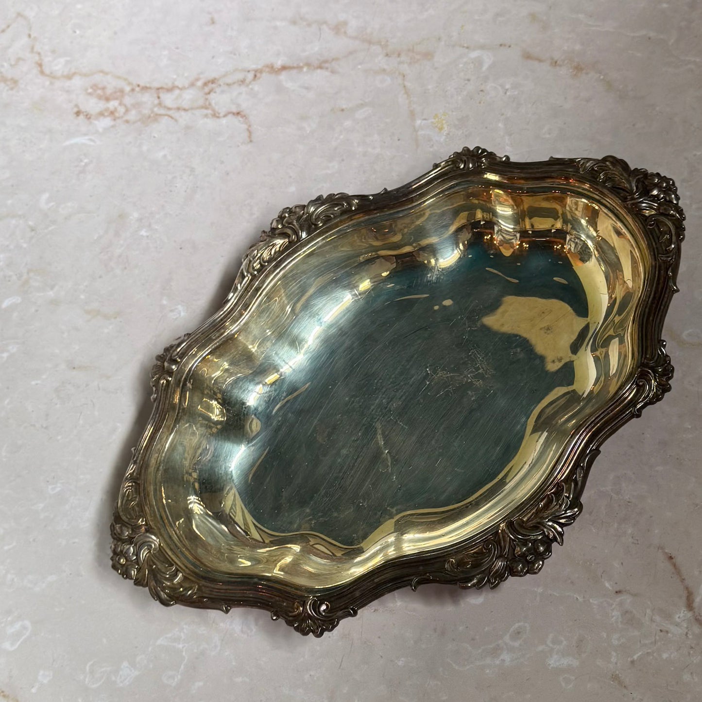 Vintage Silverplate Covered Serving Dish | Rococo Revival