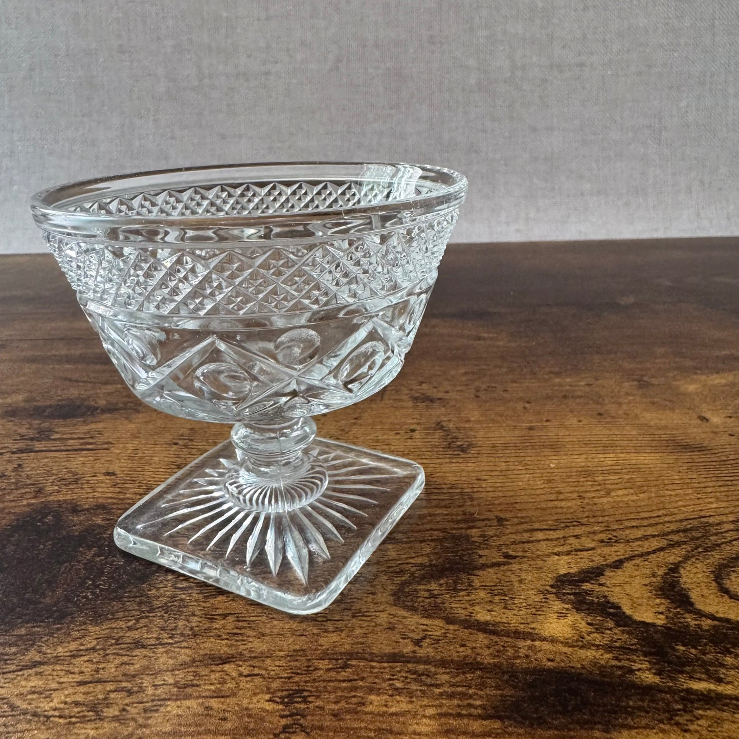 Vintage Dessert Cup | Imperial Cape Cod Clear Glass | Single
