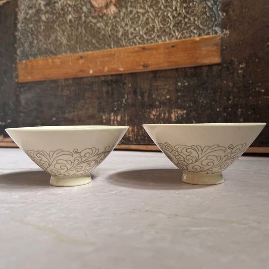 Vintage Serving Condiment Bowls (2) | MCM Porcelain