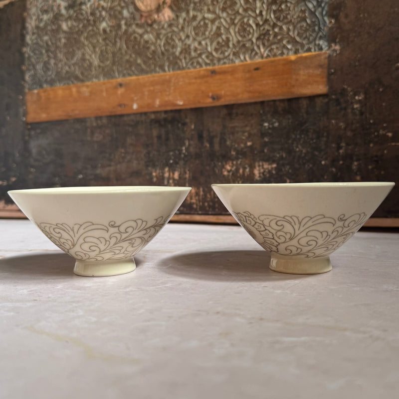 Vintage Serving Condiment Bowls (2) | MCM Porcelain