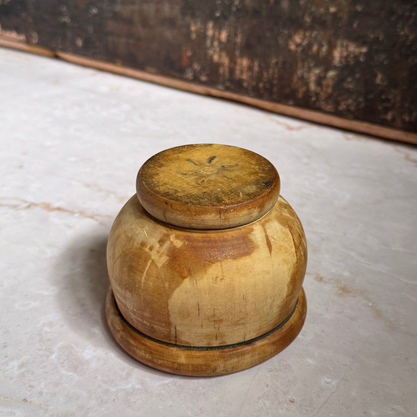 Vintage Small Wooden Bowl | Primitive Hand Carved