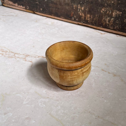 Vintage Small Wooden Bowl | Primitive Hand Carved