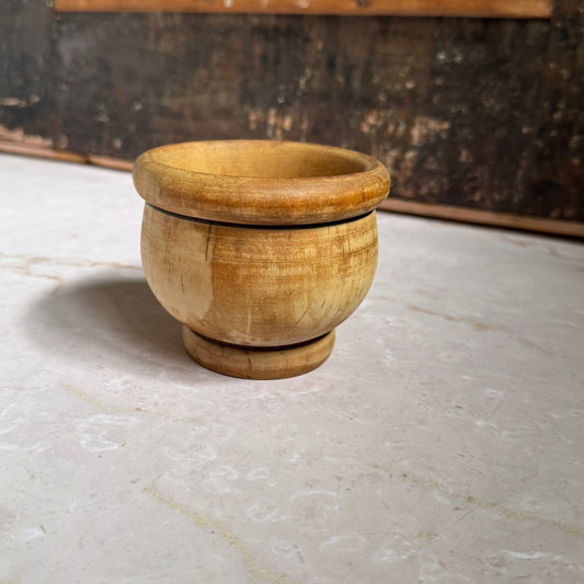 Vintage Small Wooden Bowl | Primitive Hand Carved