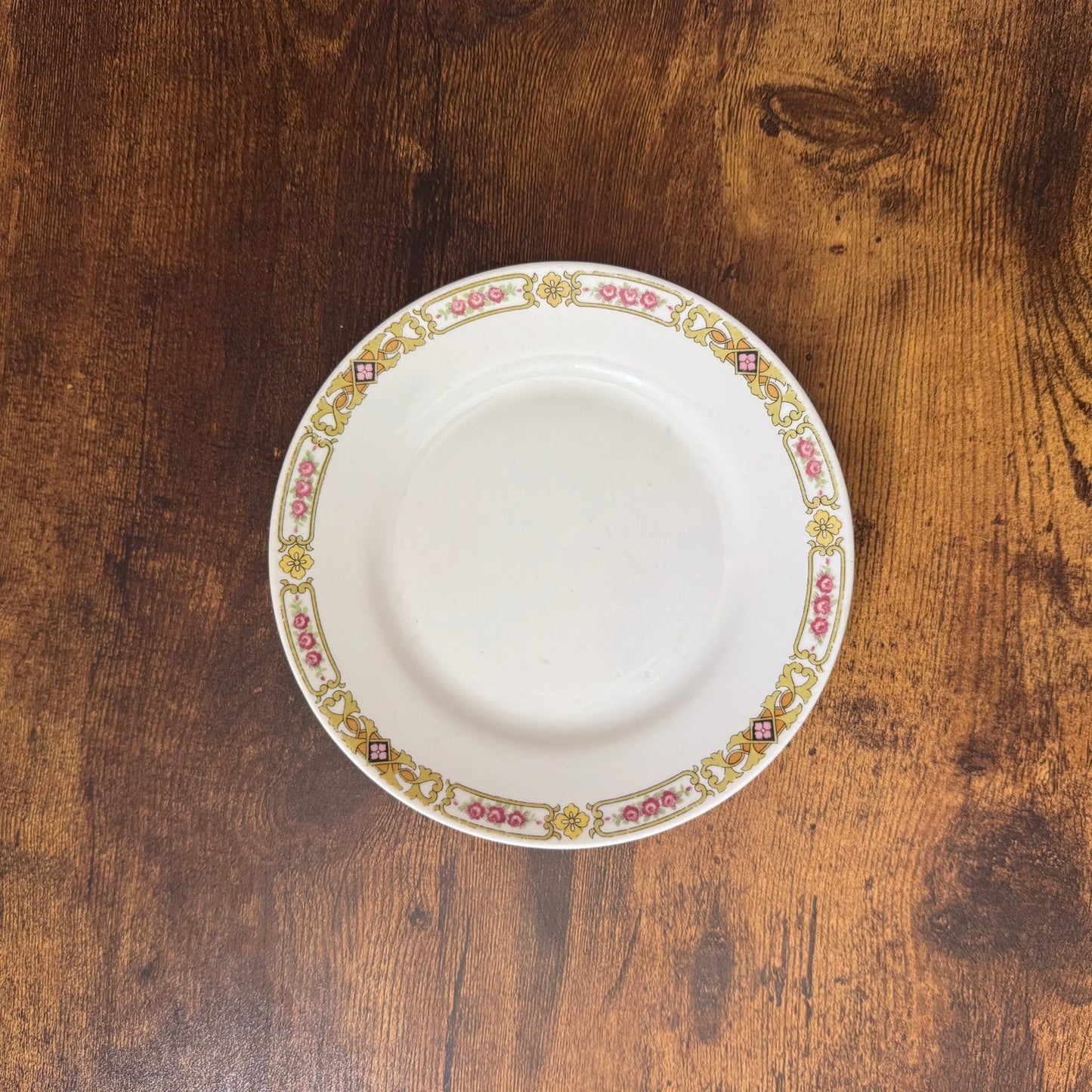 Antique Noritake Nippon Plate | Regina Pattern | Pink Rose Border