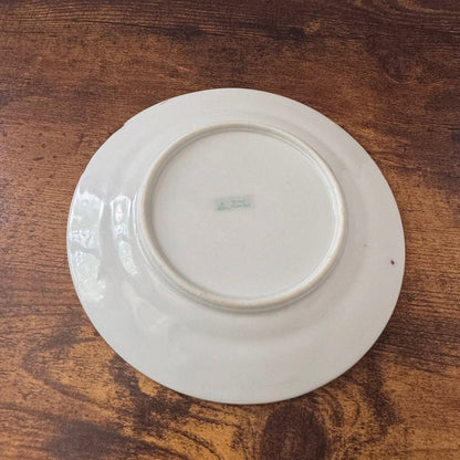 Vintage Nippon Small Plate | Hand-Painted Floral Detail | Gold Trim