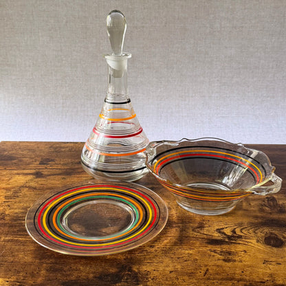 Anchor Hocking Banded Ring Cocktail Set | Fiesta Go-Along Glassware
